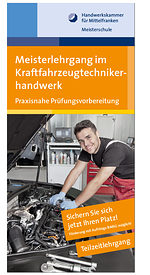 Flyer Kraftfahrzeugtechnikermeisterschule (Kfz)